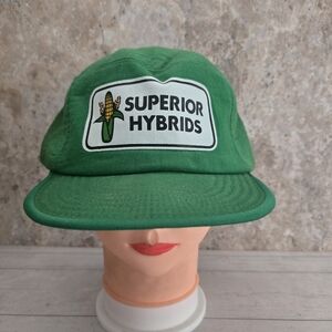 Vintage Kap King Superior Hybrids Seeds Farming Snapback Hat Size 7 1/8 - 7 3/4